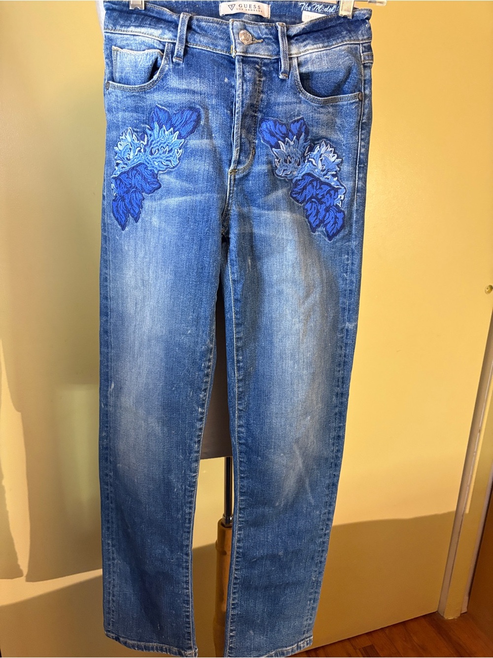 Guess Italian Selvedge Jeans with Embroidery By Pockets